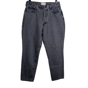 Everlane 90s Cheeky Straight Jeans Gray Wash High Rise Model Off Duty Size 32